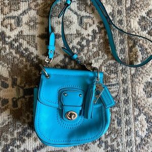 Coach mini Willis crossbody (aqua-ish color)